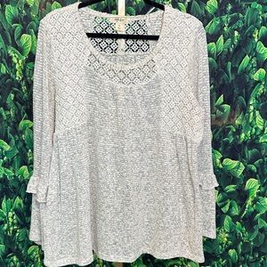 Style & Co. Soft Gray Textured Sweater XL